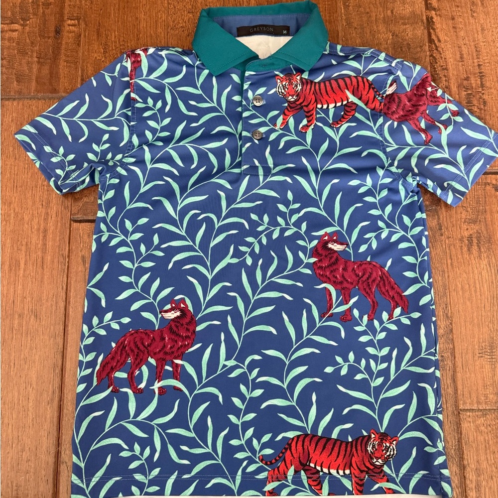 Greyson Youth Polo Size Medium (6-7)